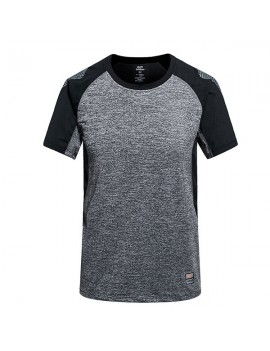 Mens Summer Outdoor Quick-drying Breathable O-neck Short Sleeve Casual Sport T-shirt