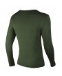 Household Casual Botton Collar T-shirt Round Neck Long Sleeved T-shirt For Men