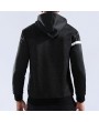 Mens Sport Zip Up Hooded Tops Thick Warm Solid Color Casual Hoodies