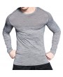 Mens Super Elastic Breathable Quick-drying Sports Running Training Casual Skinny Tops