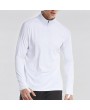 Mens Half Zip Quick-drying Skinny Tops Breathable Sports Fitness Tights Long Sleeve T Shirt