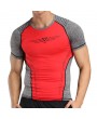 Mens Quick-drying Breathable Skinny Fit Tops Fitness Training Jogging Sport T-shirt