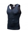 Mens PRO Quick Dry Elasticity 3D Printed Skinny Fit Sleeveless Fitness Workout Tank Tops