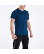 Mens Letter Printed Elastic Sport Training Running Breathable Quick-drying Casual Skinny Tops