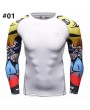 Mens Traning Sportwear 12 Styles Elastic Quick-drying Fitness Tights Long Sleeve T-shirt