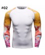 Mens Traning Sportwear 12 Styles Elastic Quick-drying Fitness Tights Long Sleeve T-shirt