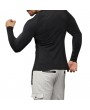 Mens Bodybuilding Quick-drying Fitness Sports Long-sleeved Skinny T-shirt