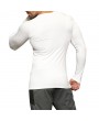 Mens Bodybuilding Quick-drying Fitness Sports Long-sleeved Skinny T-shirt