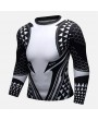 Mens Slim Fit Compression Long Sleeve O-neck Men's Running Training Tops