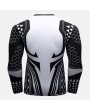 Mens Slim Fit Compression Long Sleeve O-neck Men's Running Training Tops