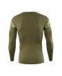 Mens Elastic Sport Training Running Breathable Quick-drying Camo Printed  Casual Skinny Tops