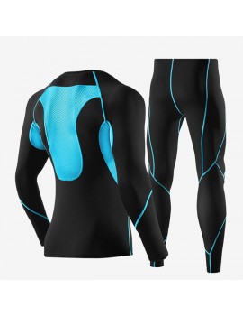 Mens PRO Compression High-elastic Quick-drying Breathable Fitness Jogging Skinny Fit Sport Suit