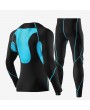 Mens PRO Compression High-elastic Quick-drying Breathable Fitness Jogging Skinny Fit Sport Suit