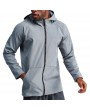 Mens Hooded Quick-drying Breathable Fleece Lined Warm Sport Running Casual Jacket