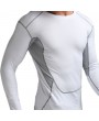 Mens PRO Elasticity Breathable Skinny Fit Long Sleeve Fitness Training Joggers Sport T-shirt