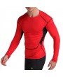 Mens PRO Elasticity Breathable Skinny Fit Long Sleeve Fitness Training Joggers Sport T-shirt