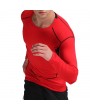 Mens PRO Elasticity Breathable Skinny Fit Long Sleeve Fitness Training Joggers Sport T-shirt