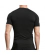 Mens Fitness O-neck Short Sleeve Skinny T-shirts Elastic Quick-drying Breathable Jogging Tops