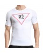 Mens Fitness O-neck Short Sleeve Skinny T-shirts Elastic Quick-drying Breathable Jogging Tops