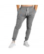 Mens Drawstring Elastic Waist Slim Fit Fitness Running Casual Sport Pants