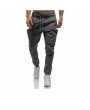 Mens Fitness Running Jogger Pants Drawstring Elastic Waist Slim Fit Casual Pants