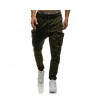 Mens Fitness Running Jogger Pants Drawstring Elastic Waist Slim Fit Casual Pants