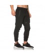 Mens Breathable Elastic Waist Drawstring Slim Fit Joggers Casual Sport Pants