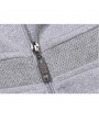 Mens Casual Sport Suits Solid Color Stand Collar Zip Up Hoodies Elastic Waist Joggers Sport Pants