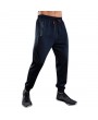 Mens Drawstring Elastic Waist Solid Color Casual Pants Jogging Fitness Sport Pants