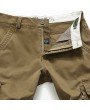 Mens Outdoor Multi-pockets Wear-resisting Cargo Pants Soild Color Casual Cotton Pants