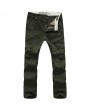 Mens Outdoor Multi-pockets Wear-resisting Cargo Pants Soild Color Casual Cotton Pants