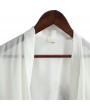 Chiffon Thin Lightweight Sun Block Shirt Loose Chinese Ethnic Panting Coat for Men