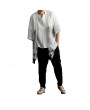 Chiffon Thin Lightweight Sun Block Shirt Loose Chinese Ethnic Panting Coat for Men