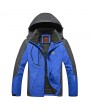 7XL Plus Size Outdoor Climbing Water Resistant Windproof Detachable Hood Jackets for Men