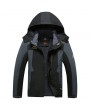 7XL Plus Size Outdoor Climbing Water Resistant Windproof Detachable Hood Jackets for Men