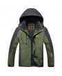 7XL Plus Size Outdoor Climbing Water Resistant Windproof Detachable Hood Jackets for Men