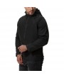 Mens Pure Color Autumn Hooded Zipper Up Pockets Cotton Jackets