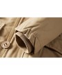 Casual Multi Pockets Warm Windproof Detachable Hooded Jacket for Men