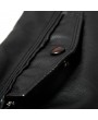 Motorcycle Style Outdoor PU Leather Multi Pockets Solid Color Jacket for Men