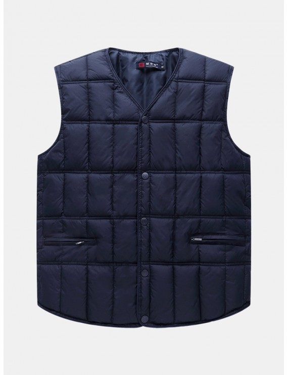 Mens Sleeveless Jacket Warm Down Vest Winter Casual Waistcoat