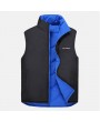 Outdoor Down Padded Reversible Detachable Hooded Sport Coat Vest for Men