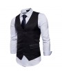 Men Casual Business Slim Fit Single Breasted Suit Vest