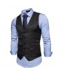 Men Casual Business Slim Fit Single Breasted Suit Vest