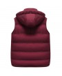 Casual Hooded Thicken Winter Fall Cotton Coat Vest for Men