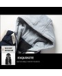 Thicken Cotton Solid Color Hooded Double Zipper Closure Coat Vest for Men