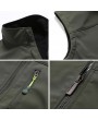 Mens Outdoor Fleece Lining Warm Waterproof Windproof Soft Shell Casual Vest