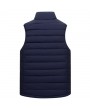 Mens Solid Color Zipper Side Pockets Windproof Vest