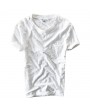 Mens Summer Thin Tee Solid Color O-neck Short Sleeve Slim Fit Casual Cotton T Shirts