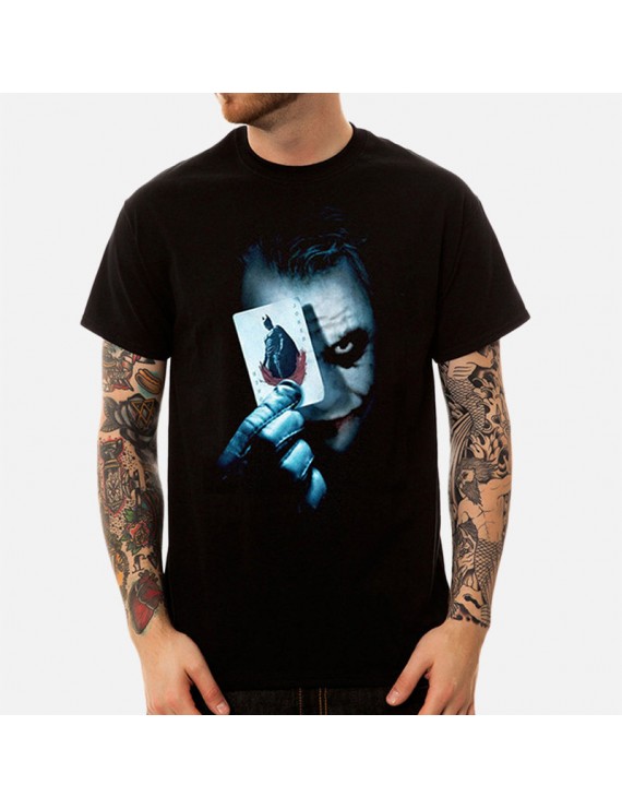 Men's Joker Printed O-Neck Short Sleeve Loose Cotton T-Shirt