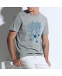 Mens Summer Breathable Light Bulb Printed Short Sleeve Slim Fit Casual T Shirts